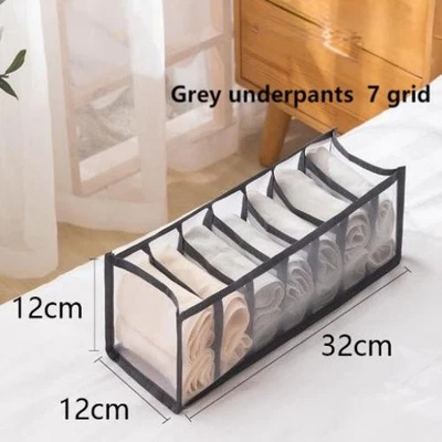 Bra Underwear Storage Box Foldable Drawer Organizer Divider for Socks Panties - Image 1 of 4