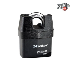 Master Lock Pro Series Padlock - (1) High Security Locks 6327NKA-1 w/ BumpStop - Picture 1 of 3