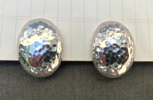 Vintage Large Sterling Silver 925 Clip on Earrings 1.5" Simon Sebbag Design SSD - Picture 1 of 6