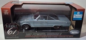 1967 Plymouth Belvedere ll Highway 61 1:18 Diecast Car - Blue - Picture 1 of 7