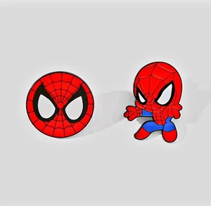 Cool and Classy Spiderman Enamel Pins for Backpacks and Clothes sets of 2 - Picture 1 of 3