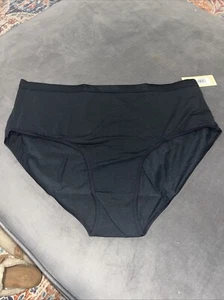 Third Love Ballet Brief Organic Vloud cotton 1x Black High Waist Airy - Picture 1 of 6
