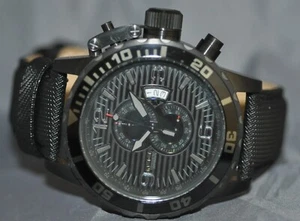 Invicta Men's Corduba Combat Chronograph Black Dial Black Nylon Watch 11179 - Picture 1 of 5