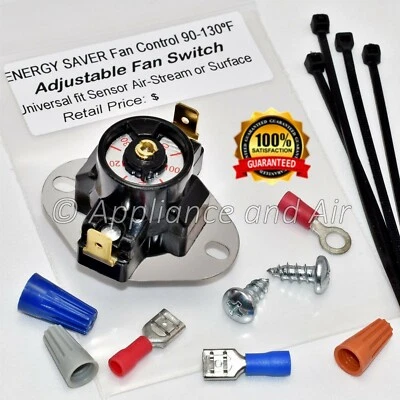 USSC, US STOVE US Stove Furnace ADJUSTABLE Blower Switch 80314 USSC Hotblast models SHIPS TODAY