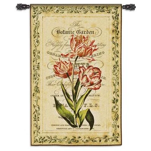 Botanical Garden I North American Made Woven Tapestry Wall Hanging - Picture 1 of 1