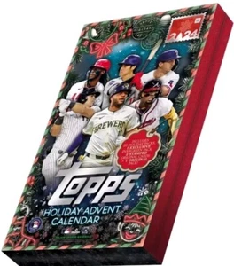 2024 Topps Baseball SEALED HOLIDAY ADVENT CALENDAR BOX IN HAND READY TO SHIP - Picture 1 of 1