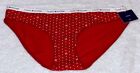 TOMMY HILFIGER Cotton Logo Waist Red White Bikini Panty Womens S 5 M 6 L 7 XL 8