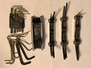 Lot Kobalt Torx, Eklind, Smitty Hex Key Allen Wrenches SAE & Metric Folding - Picture 1 of 4