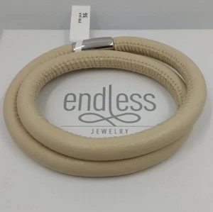 Endless Jewelry. Armband 2 Turns. 36 CM Beige - Bild 1 von 1