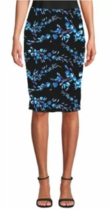 Nicole Miller Botanical Print Knee Skirt 8 - Picture 1 of 2