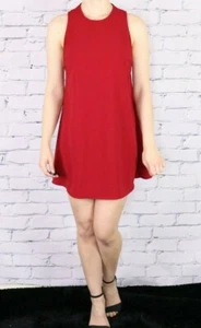 American Apparel red mini sleeveless shift dress - Picture 1 of 5