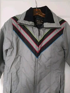 Vintage Maxim Wear Yamaha Womens Gray S Zipper Motorcycle Snowmobile Jacket Coat - Picture 1 of 11