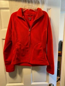 Bolsillos chaqueta de lana roja con cremallera completa Merona talla S/P - Imagen 1 de 3