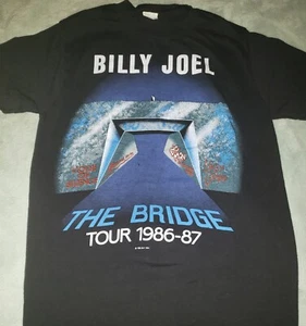 Vintage Billy Joel The Bridge Tour 1986-1987 Concert T Shirt Size Medium - Picture 1 of 4