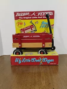 Vintage RADIO FLYER My Little Wood Wagon 1998 New - Picture 1 of 12