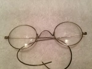 Antique eye wear Glasses, Metal Frame, authentic, 1920s.. B - Picture 1 of 6