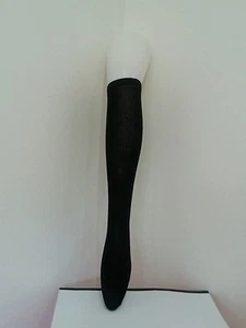 The Knee High Thigh Stocking Plain Black Socks School Socks - Picture 1 of 2
