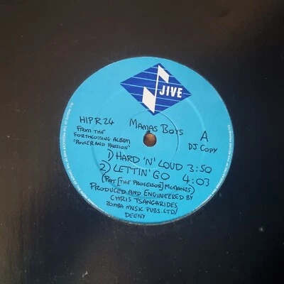 Mama's Boys – Hard 'N' Loud 1985 DJ PROMO 12” Jive Records HIP R 24 - Image 1 of 4