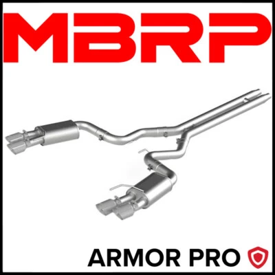 MBRP Armor Pro 3" Cat-Back Exhaust System fits 2018-2023 Ford Mustang GT 5.0L V8 - Image 1 of 2
