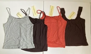 POMODORO VEST TOP BUNDLE SIZE 10 (UK) MIXED COLOURS ORANGE BROWN **4 TOPS** *NEW - Picture 1 of 20
