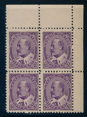 drbobstamps Canadá Scott #95 Como Nuevo Muy Fresco Fino Negro de 4 Estampillas Gato $11,000 Foto 1 de 2