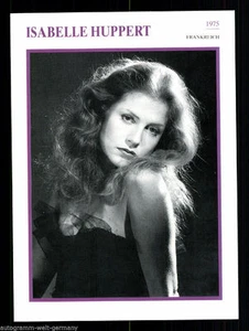 TARJETA RETRATO ESTRELLA - Isabelle Huppert + G 6177 - Imagen 1 de 1