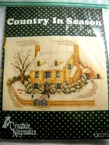 Winter Country in Season Counted Cross Stitch Kit Creative Keepsakes CK1771 F3 - Picture 1 of 3
