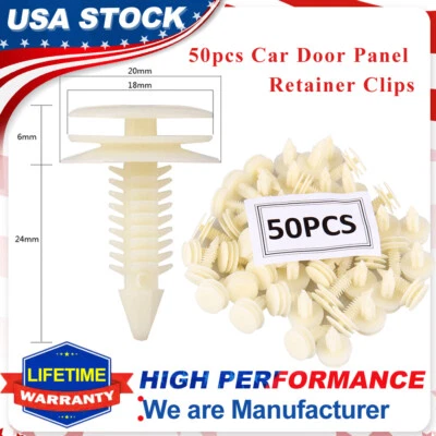 50Pack Front Door Trim Panel Retainer Car Fasteners Clips For Chevy Buick GMC GM - Image 1 of 4