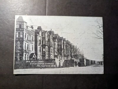 1918 England WWI RPPC Postcard Cover Folkestone to Slough Bucks - Image 1 of 2