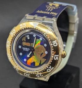 Swatch Atlanta 1996 Olympics Watch Limited Edition Holographic Dial - Picture 1 of 10