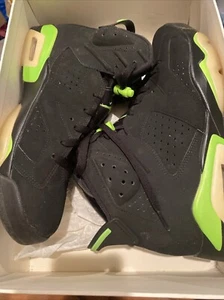🔥Talla 12 - Jordan 6 Retro Eléctrico Verde 2021 PAR SUPER LIMPIO rep Caja Usado🔥 - Imagen 1 de 8