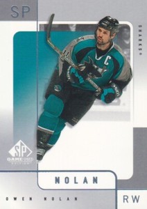 2000-01 SP Game Used Hockey #51 Owen Nolan San Jose Sharks