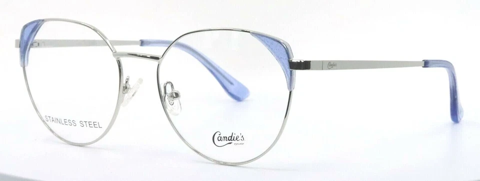 Candie's CA0181 010 Women's Eyeglasses Frames 52-17-140 Shiny Light Nickeltin