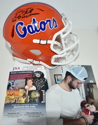 TIM TEBOW AUTOGRAPHED SPEED MINI HELMET UNIVERSITY FLORIDA GATORS 07 HEISMAN JSA - Image 1 of 4