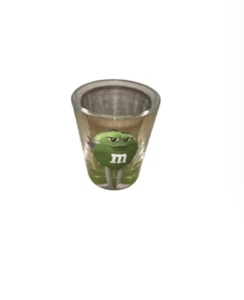 M&M's World Green Character Poses Shot Glass New - Picture 1 of 3