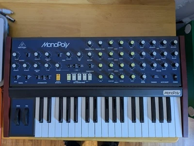 BEHRINGER MONOPOLY SYNTHESIZER KORG Vintage - W/ Box, Manual, Power Supply. - Image 1 of 4