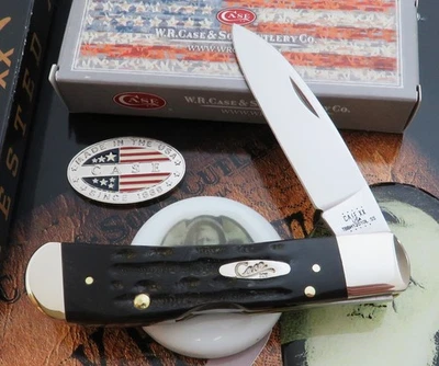 Case XX Tribal Lock Knife 2020 Jigged Buffalo Horn Good Snap MIB Original Box NR - Image 1 of 4