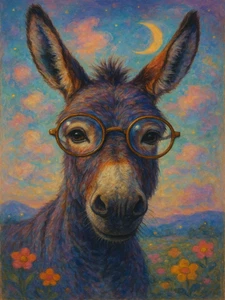 Donkey Farm Rustic Cattle Cowboy High Quality Canvas/Photo Paper PA28 - Picture 1 of 6