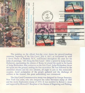 1325 5c ERIE CANAL - 1er Erie Canal Sesqui. Comité - combo - Imagen 1 de 1