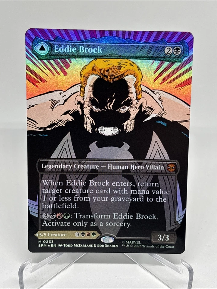 MTG: Spider-Man - Eddie Brock (Borderless) Foil M 0233 - Image 1 of 2
