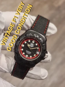 TAG Heuer Formula One F1 Black & Red Dial Men's Or Ladies Teenage F1 Very Good - Picture 1 of 15