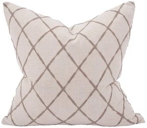 Howard Elliott Lyric Pewter 24" Square Decorative Pillow - Picture 1 of 1