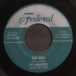 MIDNIGHTERS: sexy ways / don't say your last goodbye FEDERAL 7" Single 45 RPM - Imagen 1 de 2
