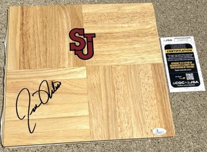RICK PITINO St. John’s SIGNED 12X12 Wood Floor JSA COA Red Storm Basketball - Picture 1 of 2