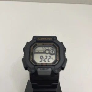 Reloj Hombre Casio Correa Resina Negra Correa Extra Larga. Nuevo con batería W737HX-1AV - Imagen 1 de 14