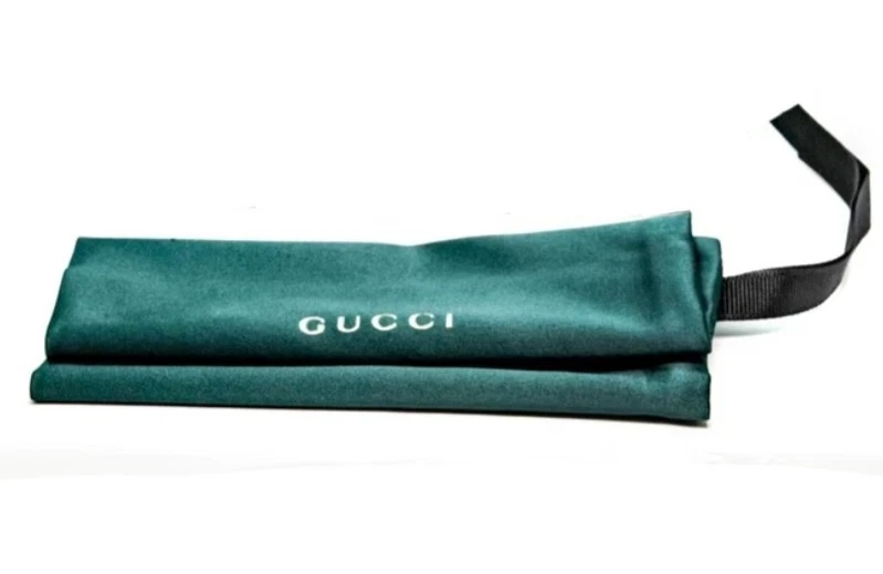 Gucci Gafas de Sol Verde Mediano/Grande Satén Bolsa Hecho en Italia Nuevo Foto 1 de 1