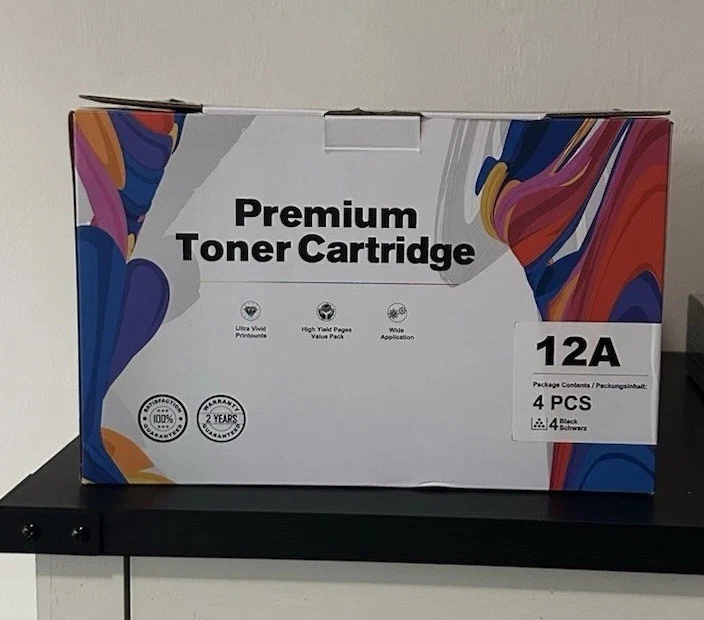 Cartucho de tóner Ejet 12A Premium negro (paquete de 4) Foto 1 de 4
