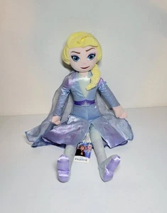 Disney Store Frozen 2 Ice Queen Elsa 22" Inches Soft Stuffed Plush Doll Princess - Picture 1 of 5