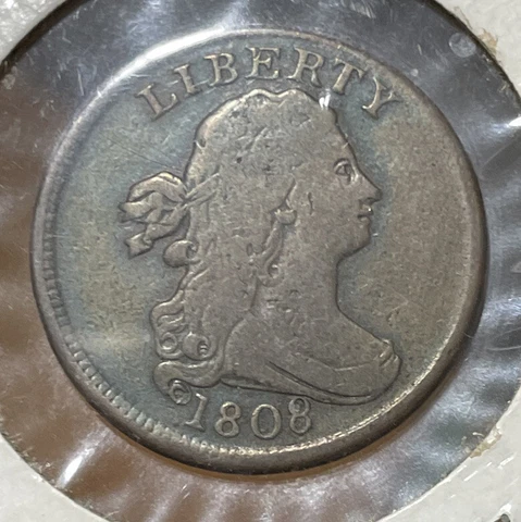 1808 Draped Bust Half Cent Fine Details Cover