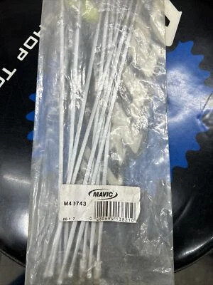 Nuevo de Lote Antiguo Mavic CrossMax SL Radios Delanteros Sin Transmisión PLATA M40743 Montaña MTB Foto 1 de 2